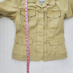 Lucky Brand  Utility Military Jacket with Pockets‎ Size M Photo 5