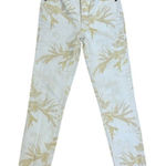Free People  Floral Printed High Rise Skinny Jeans Casual‎ Everyday Style Size 25 Photo 0