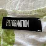 Reformation Tropical Island Floral Tunic Surplus Fabric Top | Small | Pink/Green Photo 3