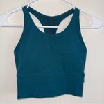 Storia Stori Teal Longline Racerback Sports Bra Tank Top 2 - XS Photo 1