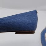 Kate Spade  Womens Flats Size 9.5 Blue Denim Silver Metallic Quiet Luxury Shoes Photo 10