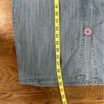 Pomodoro denim elastic waist chambray midi skirt size small Photo 4