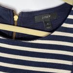 J.Crew  Navy Striped Knit Short Sleeve Mini Shift Dress 4 Photo 7