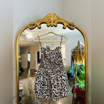 Free People  brown floral Annalise bubble mini dress nwt Xs Photo 2