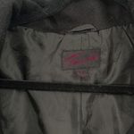 Torrid  14-16 1X Cropped Trench Coat Jacket Wool Tie Waist Wrap Black Womens Photo 5