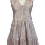 XScape Sleeveless Fit and Flare Mini Cocktail Dress Metallic Pink Size 12 Photo 0