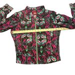 Oilily Women's Colorful Festival Jacket Full Zip 100% Polyester Size 36 or Small Pink Photo 8