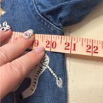 Dress Barn Vintage  Appliqued Jungle Animals Denim Zip Jacket Size Small Zebra Photo 3