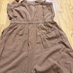 Ee:some Romper Jumpsuit Brown Women’s M Boho Indie Festival Cottage Hobbit Tan Size M Photo 8