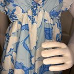 Peach Love California  Blue Floral Mini Dress Photo 4