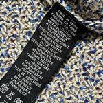 Peck & Peck  women’s size small pullover hi low long sleeve blue gold metallic Photo 5