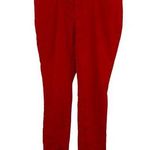 Anne Klein red stretch cotton 5 pocket pants/jeans, size 12 Photo 0