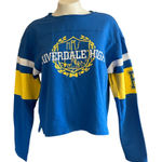 Riverdale High Varsity Long Sleeved Crop Top Blue Size M Photo 0