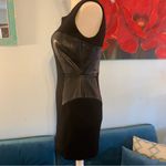 Milly Millly black Lamb Leather Mini Dress women’s size 2 Xs Photo 3