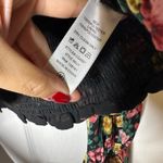 BuddyLove Botanical Floral Smocked Square Neck Bell Sleeve Crop Top Women's M Photo 3