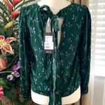 Modcloth  x Collectif Bow For The Bold Tie Back Blouse Green Photo 6