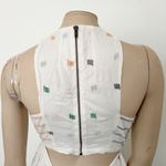 Free People [] New Romantics Etched Embroidered Cutout Halter Midi Dress Sz Small Photo 9