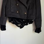 Veronica Beard Yara Velvet Hem Pea Coat 0 Photo 5
