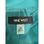 Nine West Blazer Womens 18W Teal Open Front Lined Career Jacket Stretch Pockets Photo 2
