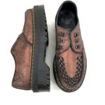 Dr. Martens Ashley Leather Platform Creeper Loafer Shoes Copper Bronze Metallic Photo 1