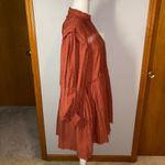 Pilcro  Anthropologie long sleeve mock neck swing mini dress orange boho size unk Photo 4