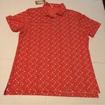 Magnolia Lane Collection Tech Women Large Orange Pink Polo‎ Shirt Golf NEW Photo 0