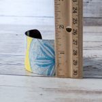 Vintage Two's Company Cuff Bracelet Sand Dollar Blue Yellow Photo 5