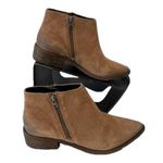 ALLSAINTS tan suede zippered pointed toe ankle boots sz 38 Photo 0