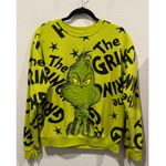 THE GRINCH Cartoon Green Black Sweatshirt Size M Photo 0