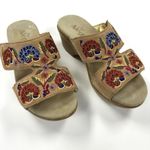 Alegria  Sandals Womens 36 Linn Floral Embroidered Open Toe Slip On Boho Photo 1