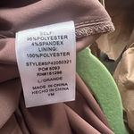 New With Tags The Sang puffed Sleeve Chocolate Jumpsuit. Size Large. Brown Photo 11