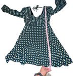 Band of Gypsies B.O.G. Band Of The Free Womens Genevieve Teal Diamond Long Sleeve Mini Dress S Photo 7