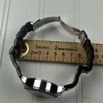 DKNY Women’s Silver-Tone Quartz Watch – Black Ceramic Band, Crystal Bezel Photo 2