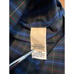 LL Bean Wrinkle Free Plaid Long Sleeve Button Down Shirt Women L Blue Green Red Size L Photo 10