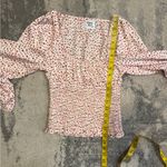 Princess Polly  Pink Floral Smocked Top Photo 5
