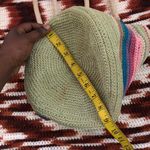 Y2K colorful striped straw crotchet basket fairy shoulder beachy hand bag purse hippie indie boho multicolored Multi Photo 4