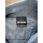 prAna  Mens Button Down Long Sleeve Woven Shirt Sz S Casual Hiking Outdoors Blue Photo 6