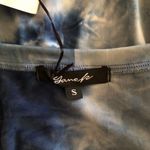 Yana K Charlotte Top Shirt LT Blue Navy DTY Brush Tie Photo 7