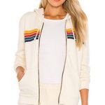 Aviator Nation  5 Stripe Zip Up Hoodie Photo 0