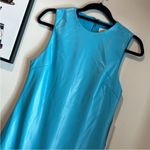 House of Harlow 1960 Cyan Blue Vegan Leather Dress Size L Photo 1