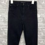 Denim Forum The Lola High Rise Skinny Jeans Black Size 26 Photo 1
