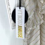 Amuse Society  Sunset Dreams Mini Dress Cream Metallic Size M NWT Photo 12