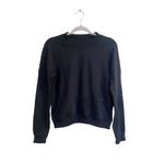 Lululemon City Sweat Crew Black Stretch French Terry Pullover Sweatshirt Size 4 Photo 1