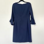 Karl Lagerfeld Paris Navy Scuba Crepe Sheath Dress Size 6 Photo 3