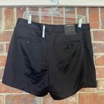 Banana Republic  NWT Silky 4" Black Tie Waist Mid Rise Tailored Shorts Size 10 Photo 1