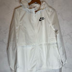 Nike white hooded wind breaker Photo 0