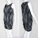 barney's new york  COOP silk blend black and white dress, size‎ S Photo 2