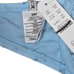 J.Crew J. Crew Eyelet balconette underwire bikini top CL723 Calm Blue 34C NWT Photo 4