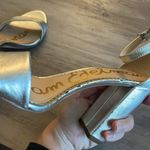 Sam Edelman Yaro Metallic Silver Heels Size 9 Photo 5