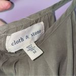 Cloth & Stone Size M Jumpsuit Green Wide Leg High Neck Neutral Minimalist Casual Photo 4